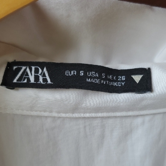 Zara Elegant White Wrap Mini Dress - Picture 3 of 11